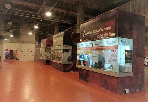新加坡圣淘沙名胜世界的 Transtar 票务柜台