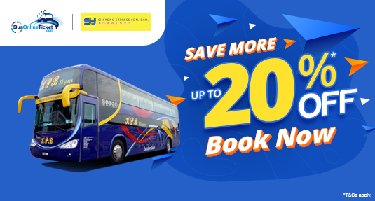 Enjoy up to 20% OFF on Sin Yong Express (KPB Express) Bus Tickets Online!