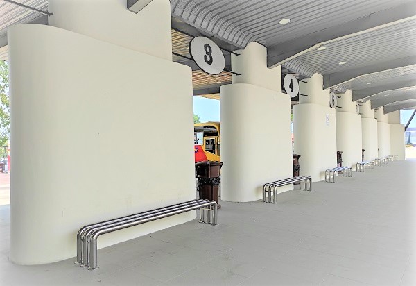 Bus Platfrom at Mersing Bus Terminal