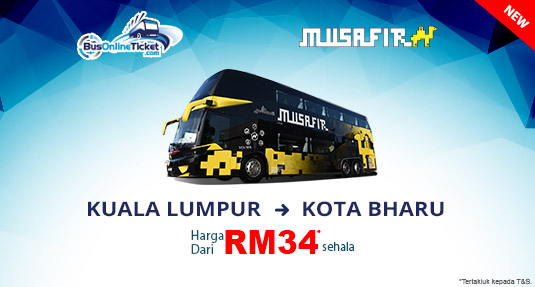 Ekspres Musafir Bas dari Kuala Lumpur ke Kota Bharu