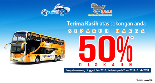 50% Diskaun Grassland Express