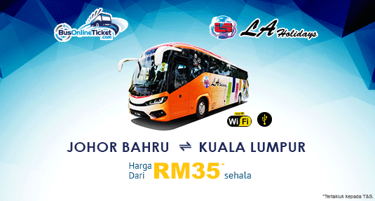 LA Holidays Express Menawarkan Pekhidmatan Bas Baru Antara Johor Bahru dan Kuala Lumpur