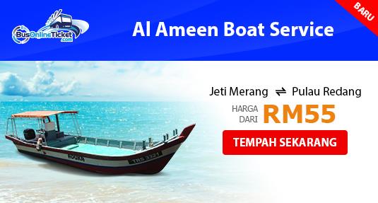 Perkhidmatan Bot Al Ameen dari Jeti Merang ke Pulau Redang