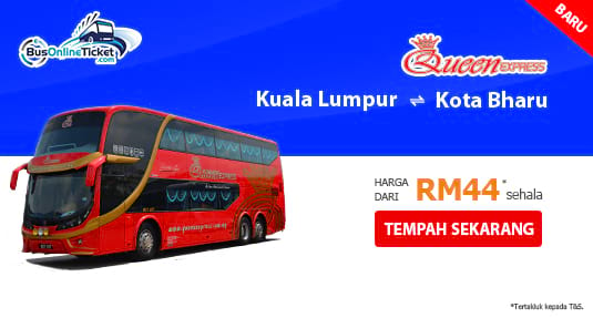 Queen Express menawarkan perkhidmatan bas exspres antara Kuala Lumpur dan Kota Bharu