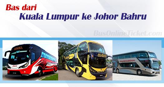Bas dari Kuala Lumpur ke Johor Bahru