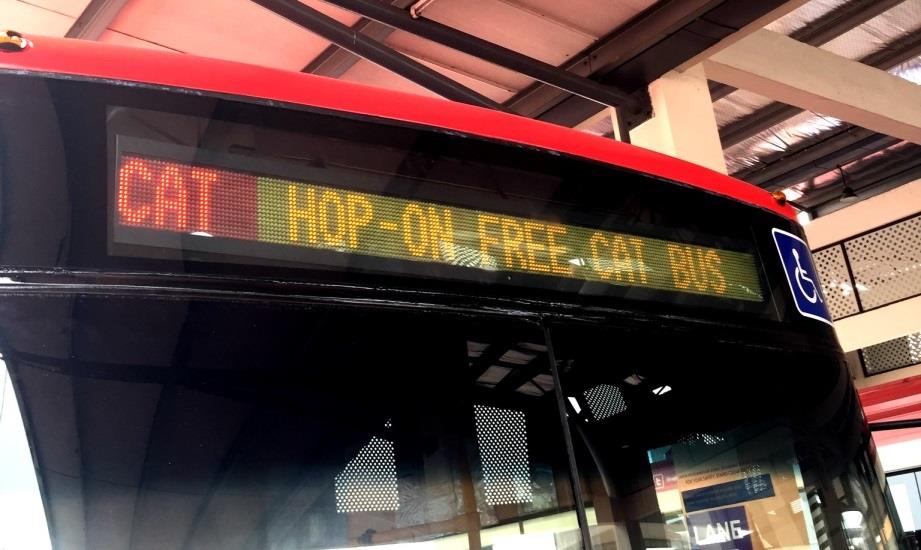 CAT 免费接驳巴士从槟岛到光大
