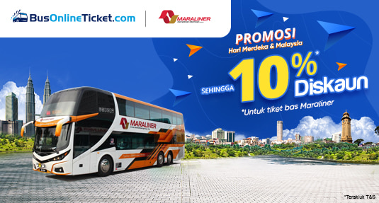 Promosi tiket bas MARA Liner dengan 10% DISKAUN