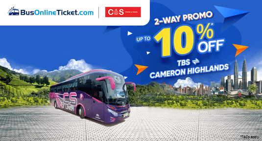 Enjoy Special Offers for Bus Between Kuala Lumpur and Cameron Highlands with CS Travel