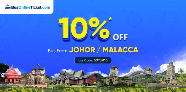 Use Code: BOTPHG20 to enjoy 20% OFF on Bus Tickets from Pahang