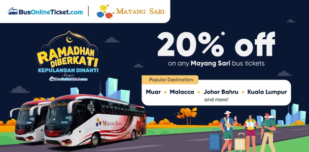 20% OFF on Mayang Sari Express Bus
