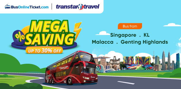 Enjoy 30% OFF on Transtar Travel Bus Tickets