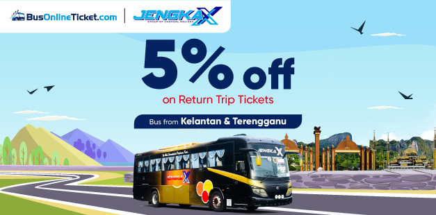 Jengka X Return Trip Bus Ticket Promo 5% OFF