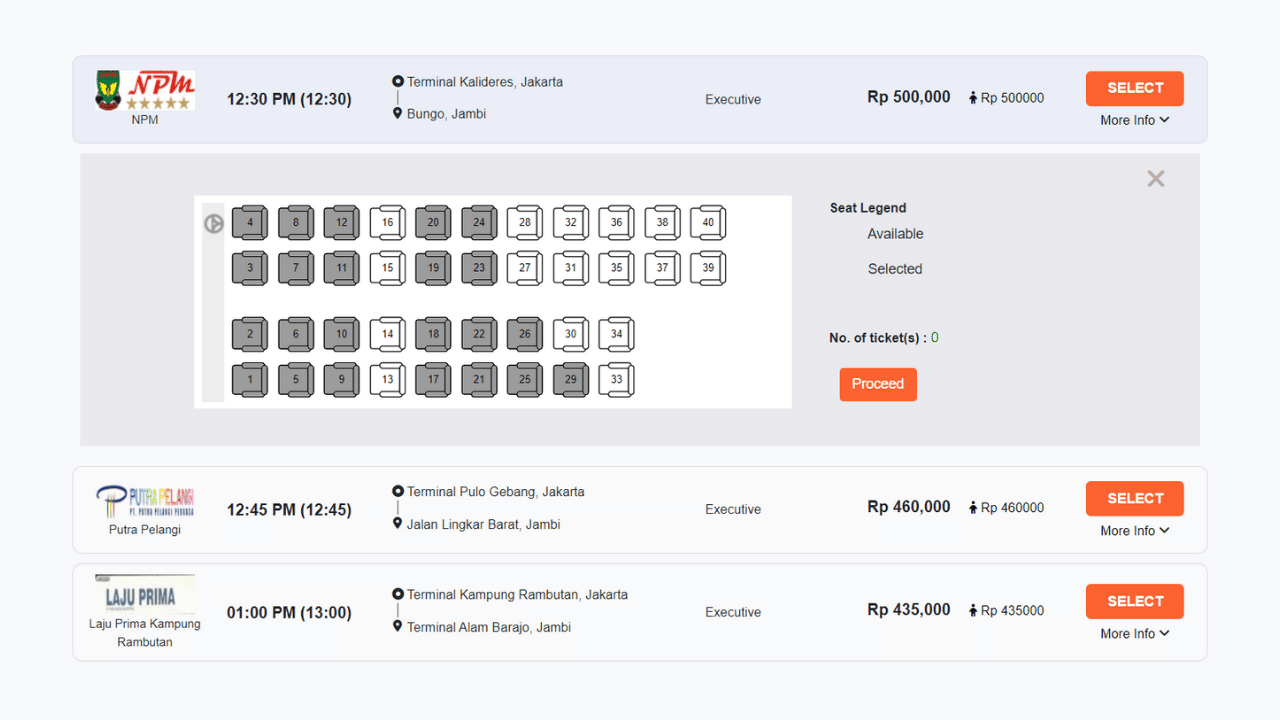 How to Book BusOnline Ticket - Select Bus