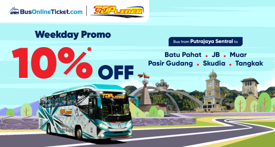 Top Liner Bus from Putrajaya Promo 10% Top Liner Bus from Putrajaya Promo 10%