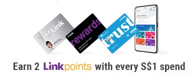 Earn 2 Linkpoints with every $1 spend