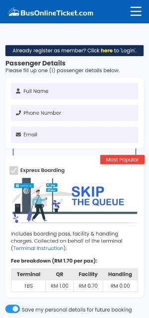 How to Book BusOnline Ticket - Details